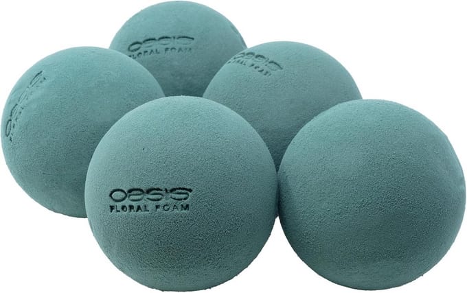 Steekschuim Bollen Ø12cm - Ideaal voor Bloemstukken en Decoratie (5 Stuks)