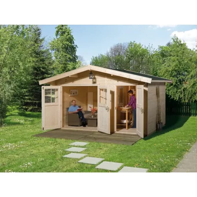 Weka Tuinhuis 261 - Onbehandeld - 400x295cm