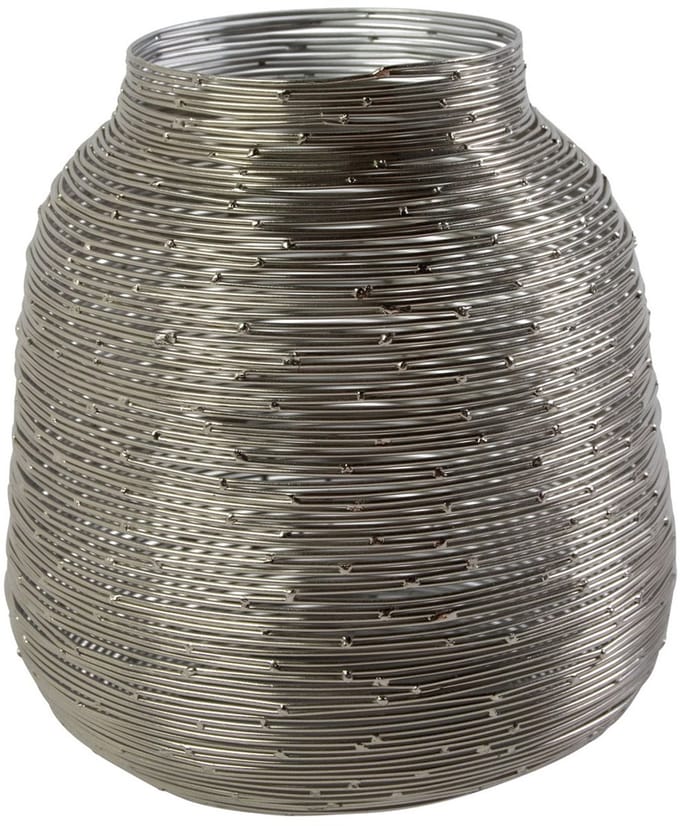 Lantaarn Ijzer kira zilver h25 d20cm