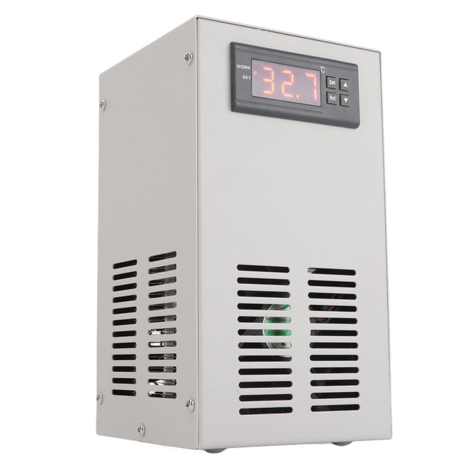 Aquarium Koeler Stil Constante Temperatuur Koeling Verwarming Vistentank Waterkoeler voor 20L Tank 70W white
