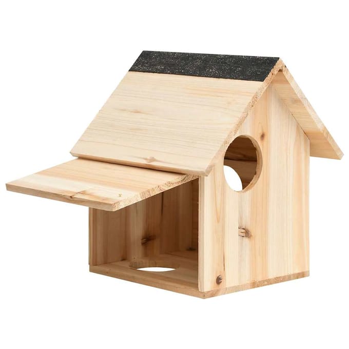 vidaXL - Eekhoornhuisje - 26x25x29 - cm - massief - vurenhout