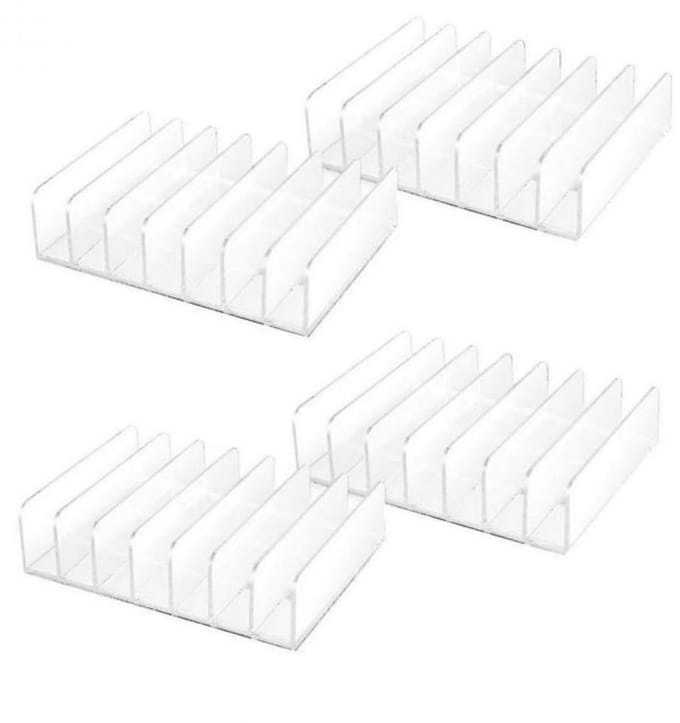 EXCITAT Heldere acrylstandaard - displaystandaard - cd-opbergrek - organizer - cd-lade - 4 stuks