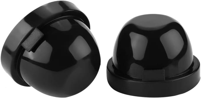 Dustproof en Waterproof Hoofdlamp Caps - 75mm Rubber Behuizing voor LED Verlichting - 2 Stuks