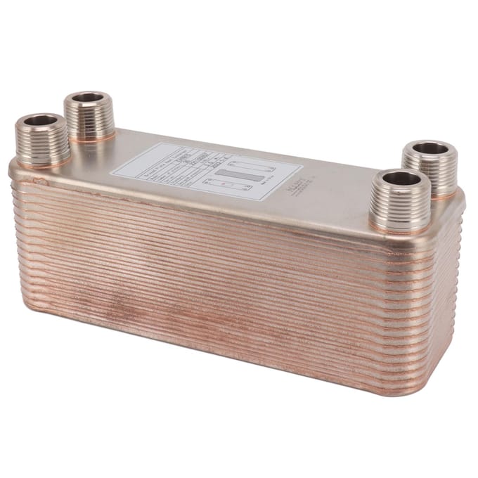 Plaatkoeler RVS Gesoldeerde Platenwarmtewisselaar Wortkoeler voor Bierwort Water white