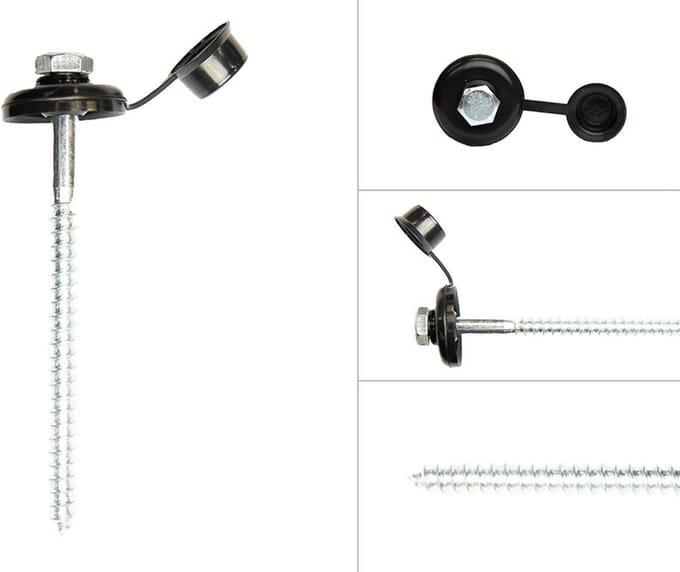 Wovar Golfplaatschroeven Verzinkt met dop 7 x 110 mm | Per 25 stuks