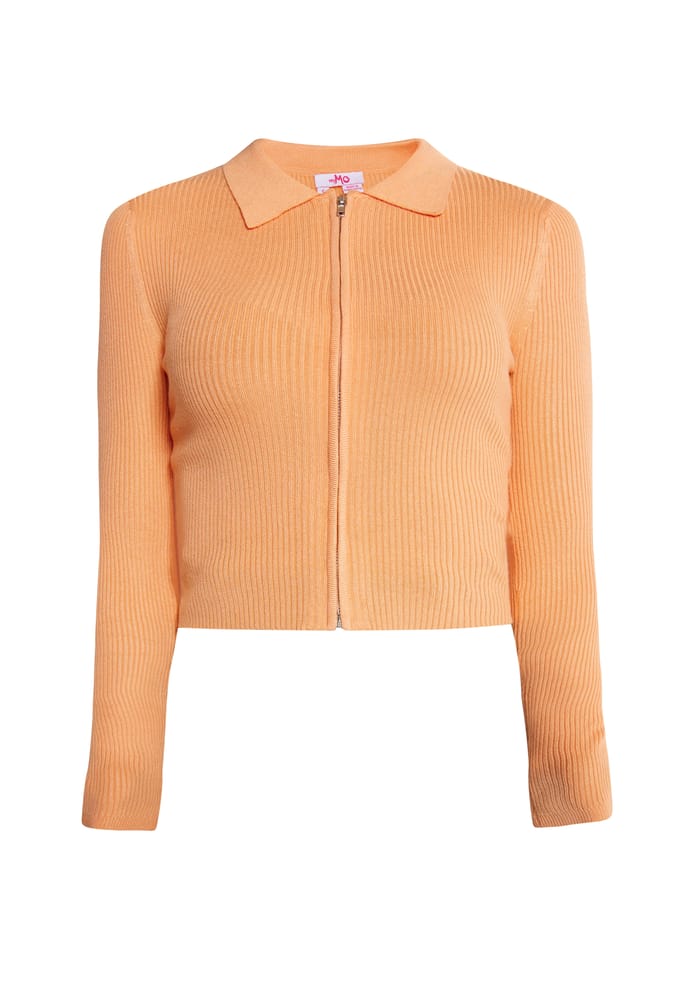 Mymo Kort vest Dames oranje