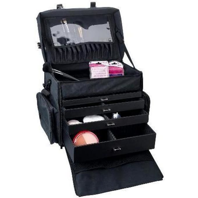 Sibel Make Up Artist Bag met schouderriem zwart