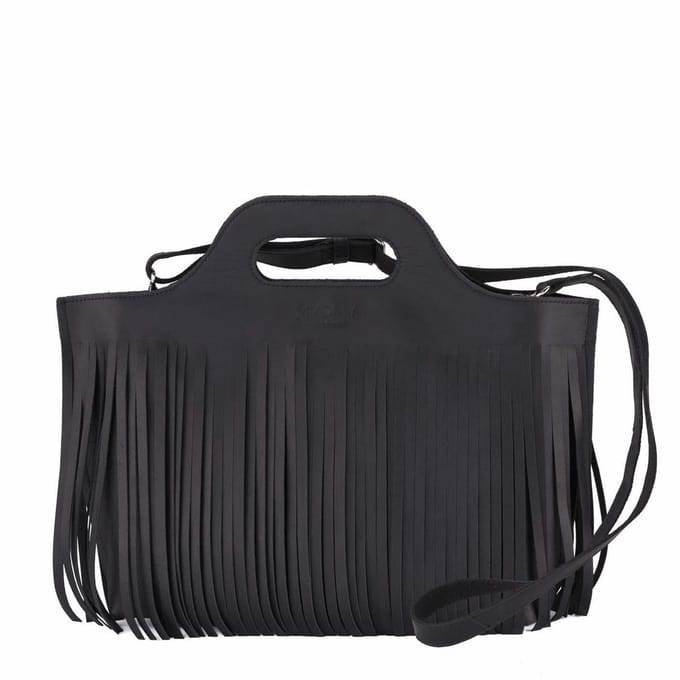 MYOMY My Carry Hairy Dames Handtas - Zwart