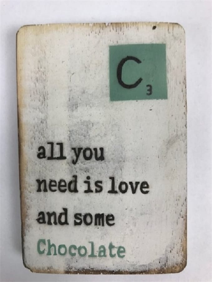 Magneet 6x9 cm Chocolate