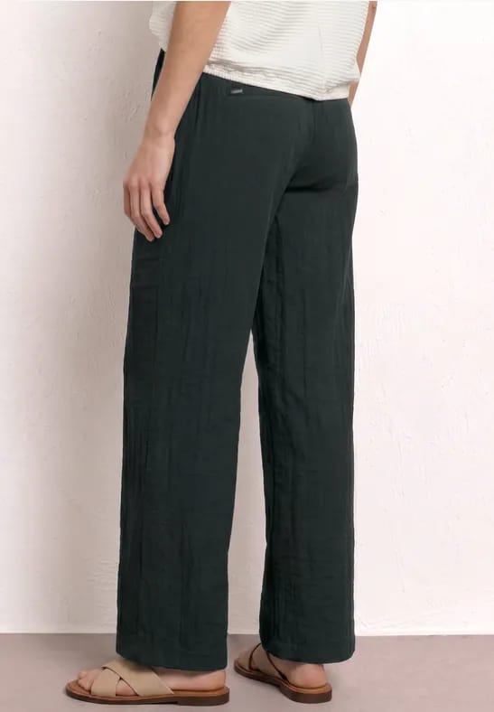 Wide Legs broek met riem in casual pasvorm