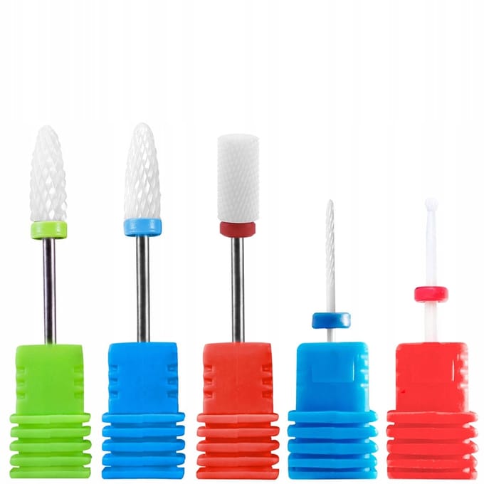 Frees Set - 5 Stuks - Keramisch - Voor Hybride Gel Acrylnagels