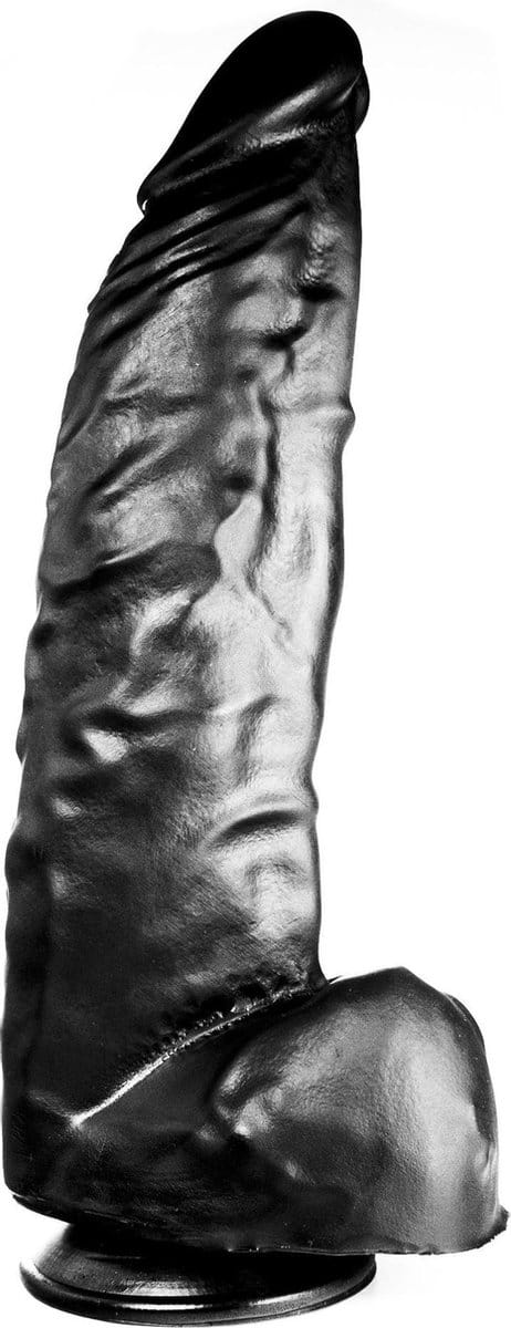 515 line - Dildo - Lengte 38 cm - Diameter 9 cm Met Zuignap - Zwart
