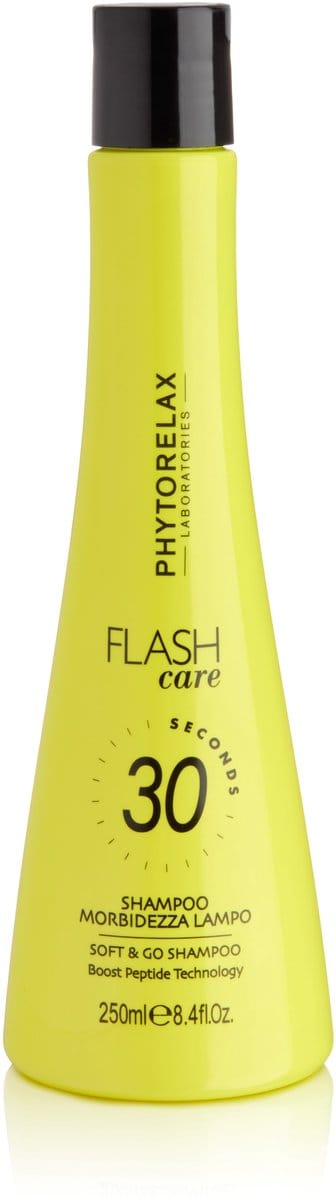 Phytorelax Flash Care Soft & Go Shampoo – Direct Zacht Haar in 30 Seconden – Boost Peptide Technology – Alle Haartypes – 250 ml