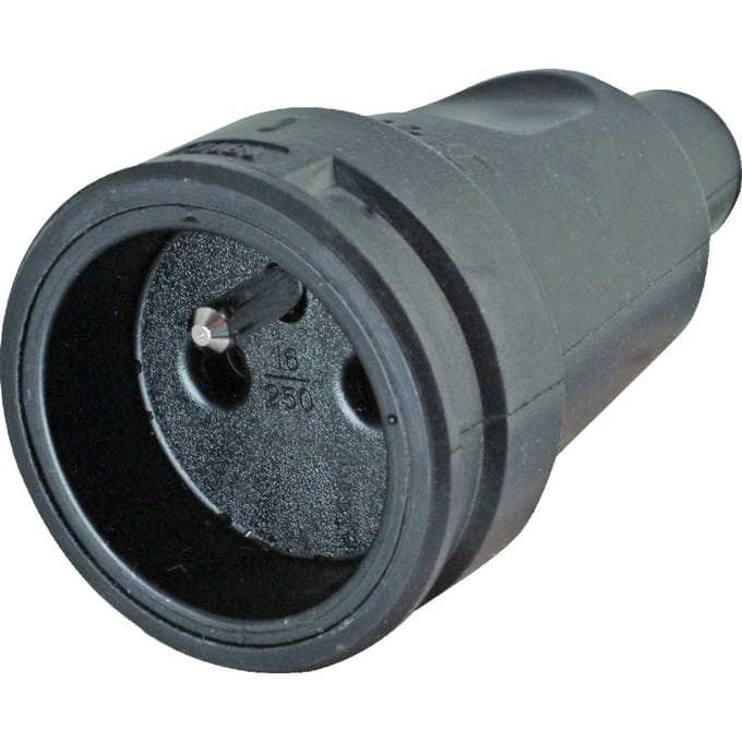 Rubber PA Stekker Zwart - 181716004 [10 stuks]