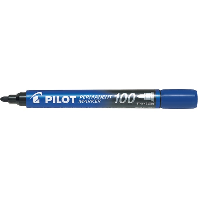 Pilot - Permanent Marker 100 - Blauw - 1 stuks