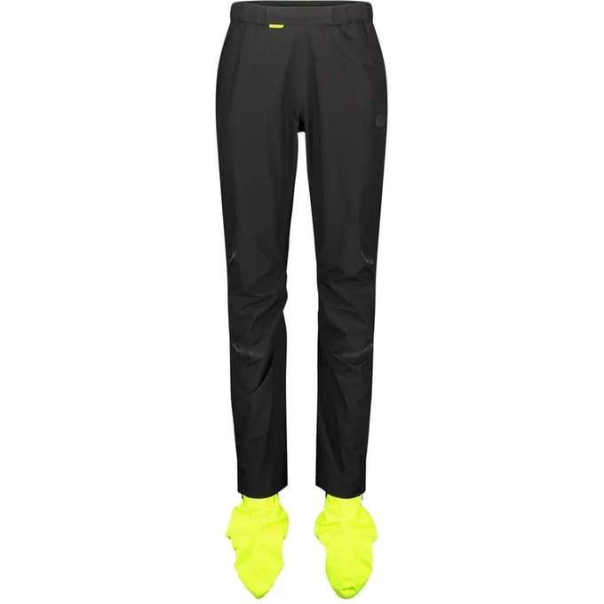 AGU Winter Regenbroek - Fietsbroek - Dames - M - Zwart - Reflecterend - Poray 10.000 - Winddicht - Met Schoenbeschermers - Verstevigd Zitvlak