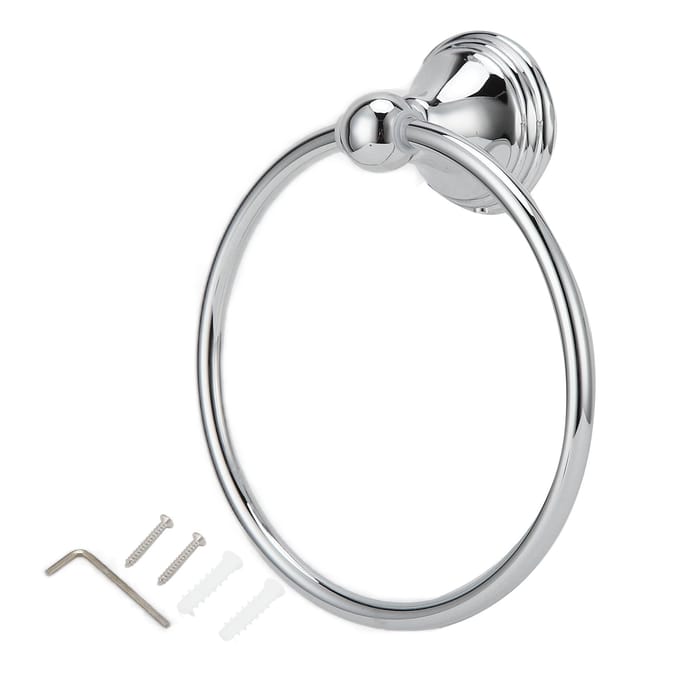 Handdoekring RVS Handdoekhouder Wandgemonteerd Handdoekrek Badkamer Hardware Rek(893 white