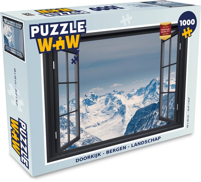 Puzzel Doorkijk - Berg - Landschap - Legpuzzel - Puzzel 1000 stukjes volwassenen