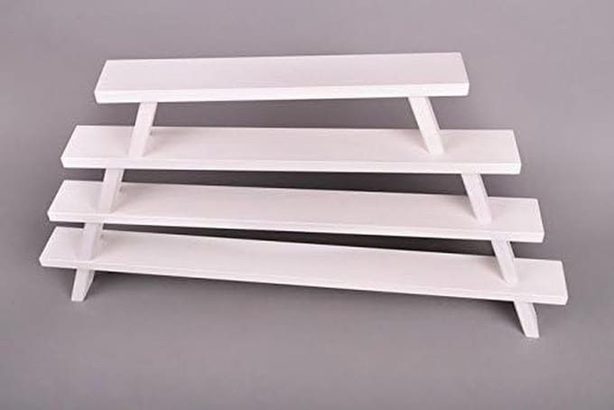 Witte Vensterbank Houten Verhoging voor Raamdecoratie 60 cm