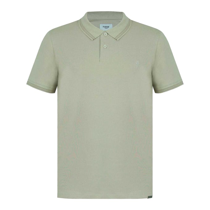 Firetrap Heren Lazer-logo katoenen poloshirt (Beige)