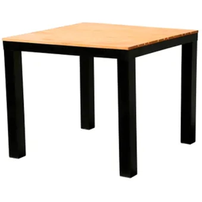 Central Park Tuintafel Limoux Aluminium Teakhout 89x89cm
