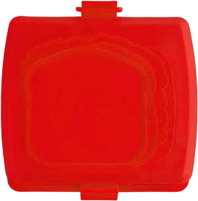 Sandwich Maker - Broodjespan - Snelle Maaltijden - Geen Stroom Nodig - 17cm Breed - Rood