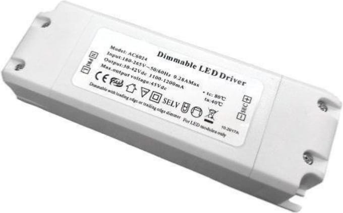 220V 48V DC 45W 1000MA dimbare transformator - Overig - Wit - SILUMEN