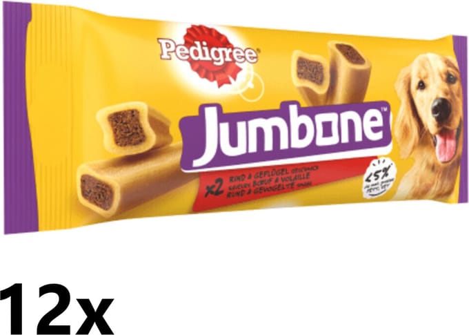 Pedigree - Jumbone - Medium - Rund & Gevogelte - 12x200gr
