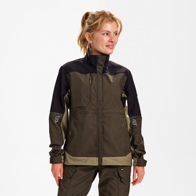 Engel Entire werkjack met 2-weg stretch voor dames 1333-144 - Forest Green / Black - 2XL