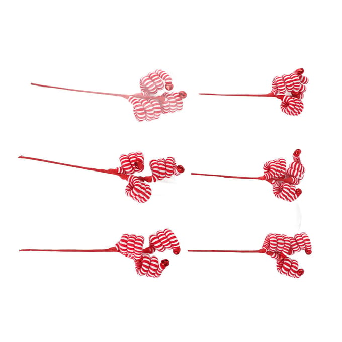 Kerst Zuurstokken Wol Kerst Zuurstok Hangende Ornamenten red