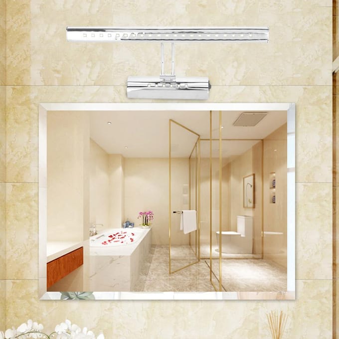 Applique Murale LED Miroir en Acier Inoxydable Éclairage de Salle de Bain 5W