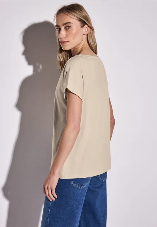 Shirt met folietekst