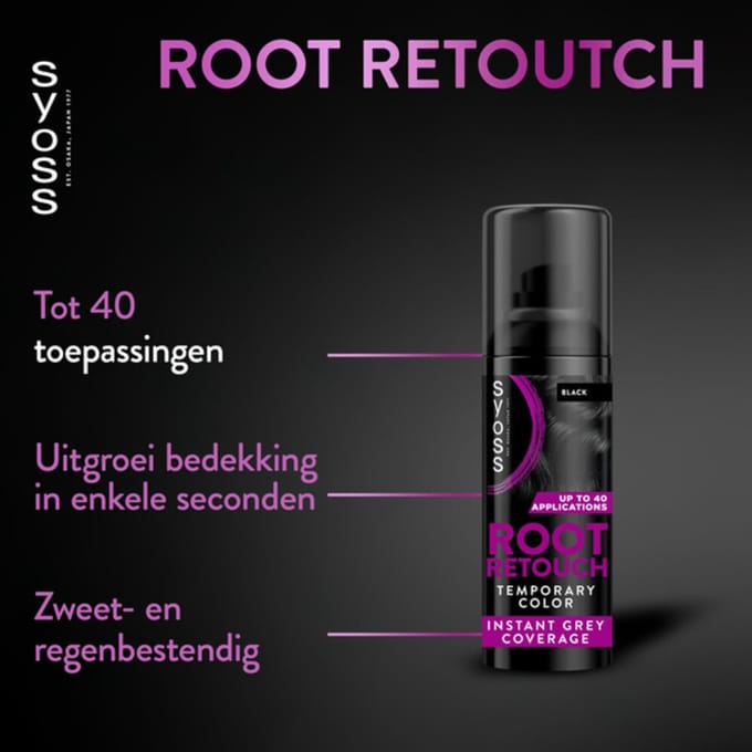 Syoss Root Retoucher Black - 120 ml
