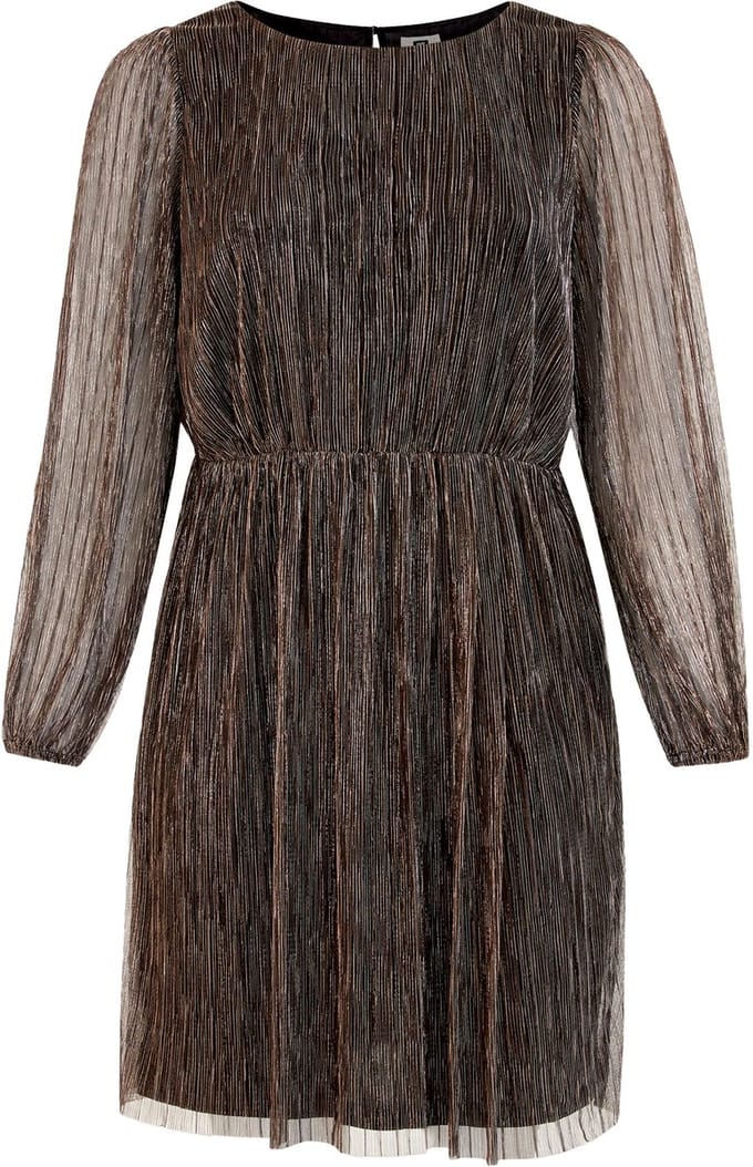 WE Fashion Dames jurk met glittergaren - Curve
