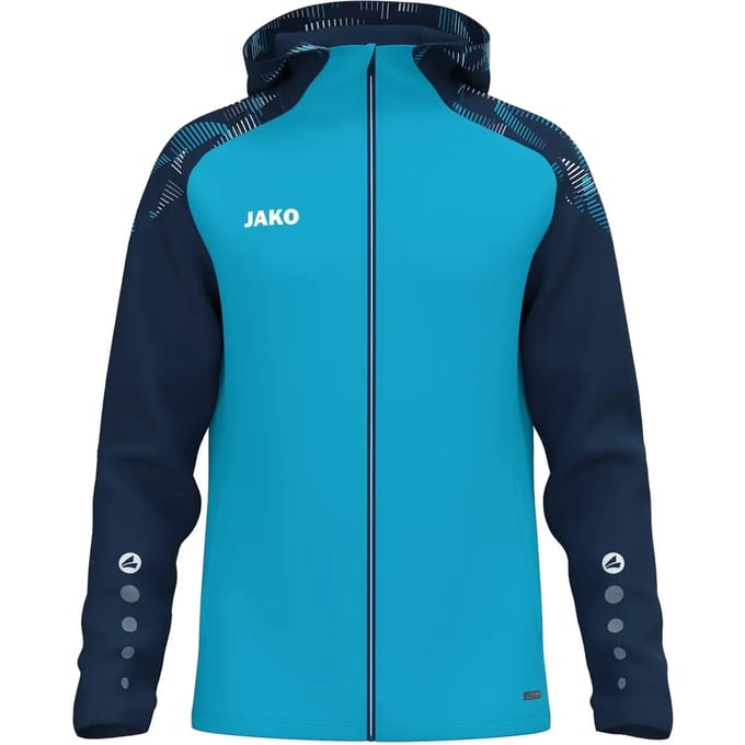 Jako Sonic Jas Met Kap Heren - Aqua / Marine | Maat: M