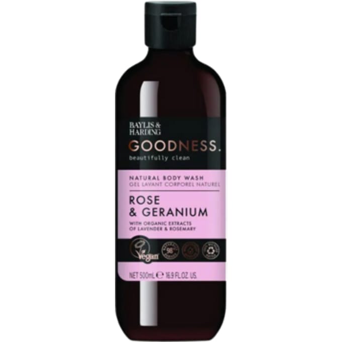 Baylis & Harding Baylis &amp; Harding Goodness Rose &amp; Geranium Body Wash 500 ml