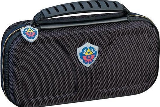 BigBen Interactive Switch Lite Traveler Deluxe Case - The Legend of Zelda Hylian Shield - Miscellaneous Bag - Nintendo Switch Lite