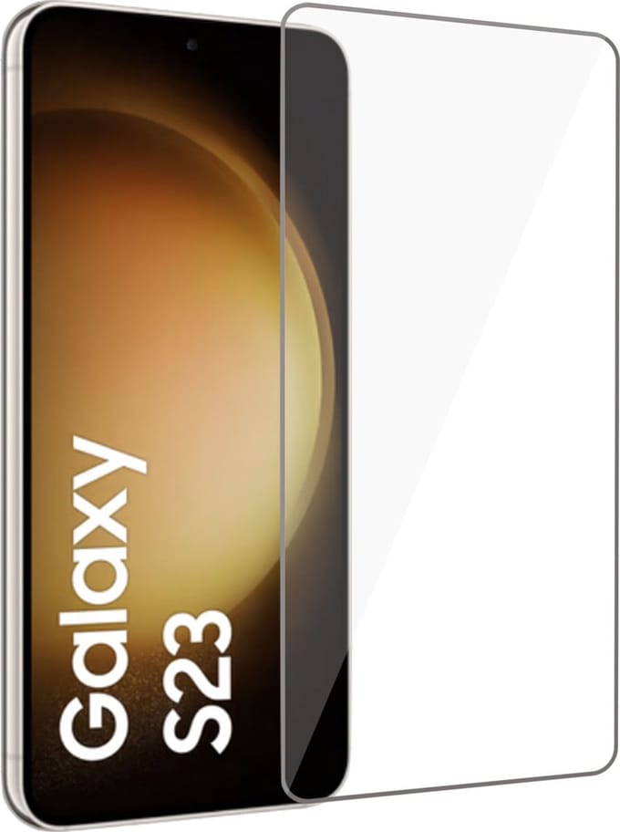 Screenprotector geschikt voor Samsung S23+ – Screenprotector geschikt voor Samsung S23 PlusScreen Protector Tempered Glass
