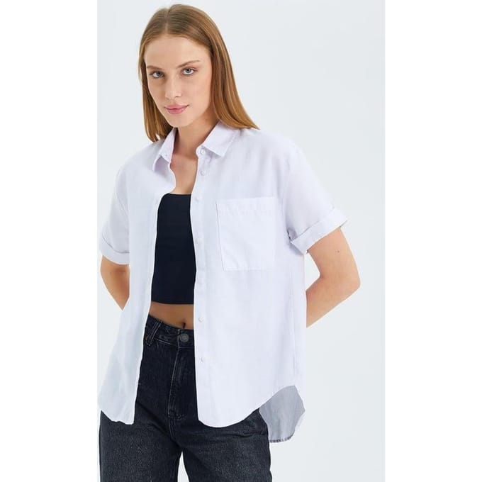 Korte Mouw Shirt met Zakken