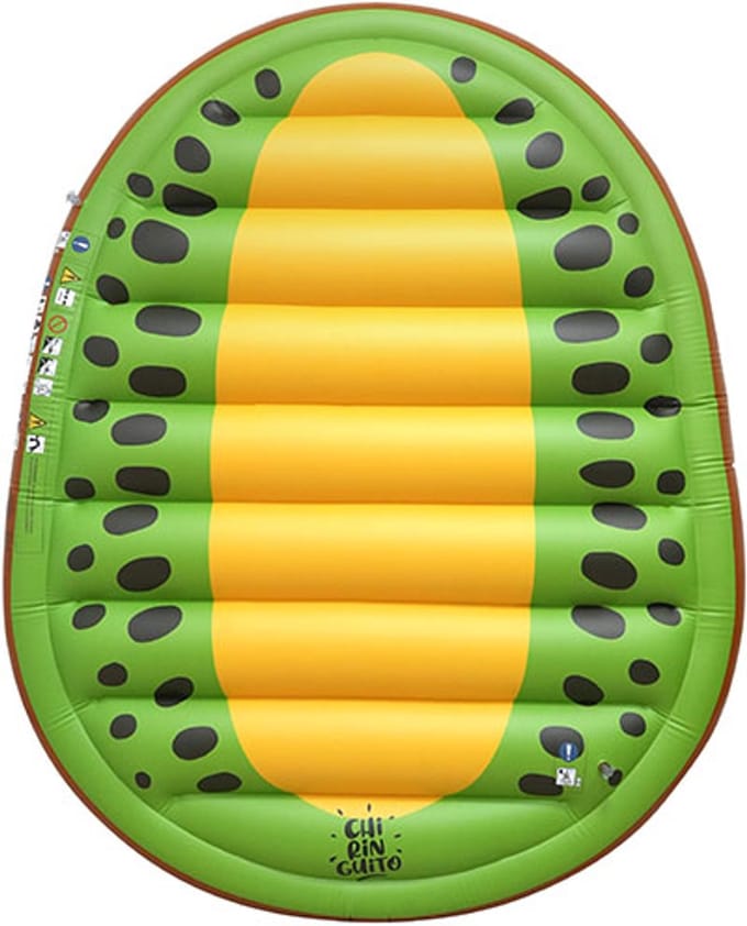 Swim Essentials - Luchtbed - fruitvorm - 150 x 120 cm - Groen