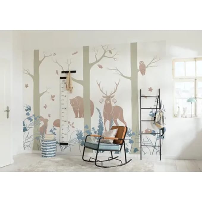 Fotobehang Forest Animals - Meerkleurig - 2,80m X 400cm