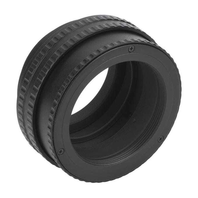 M42 naar M42 Verstelbare Focus Helicoid Lens Adapter Macrobuis Accessoire (17 31mm) black