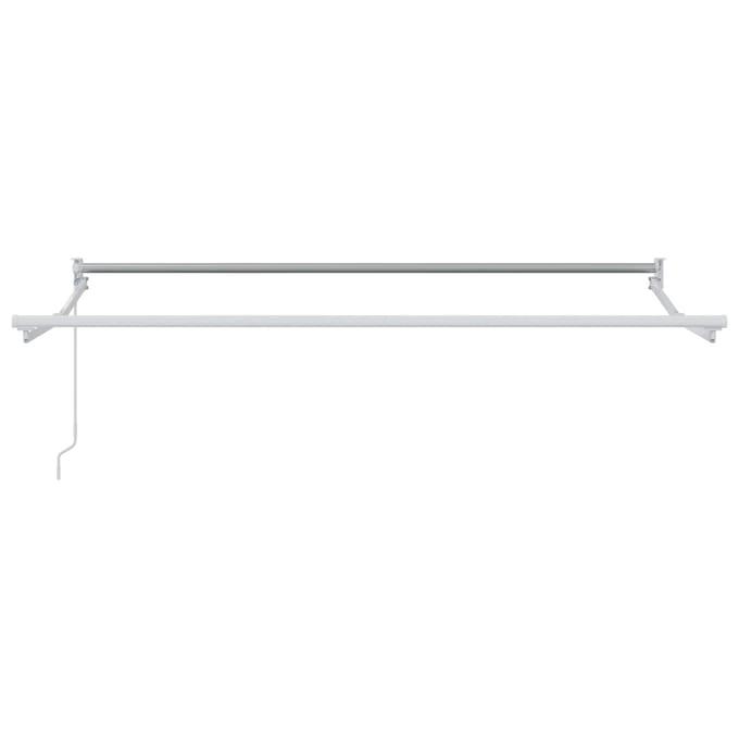 vidaXL - Handmatig - Inklapbaar - Zonnewering - Frame - Wit - 2,5 - x - 2 - m - Aluminium