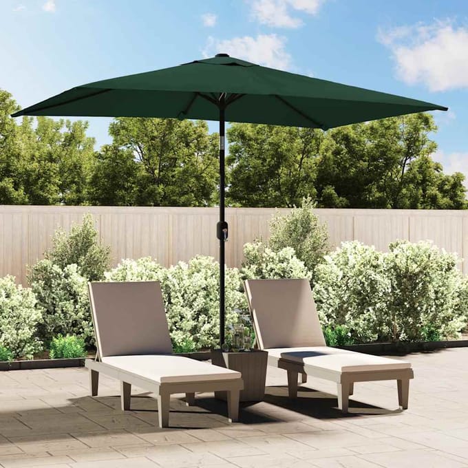 vidaXL - Parasol - rechthoekig - 200x300 - cm - groen