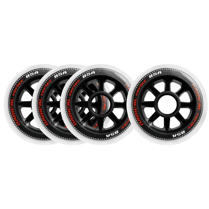 Tempish - Radical 85A - Wielen voor skeelers - 90mm - 4 stuks - Wit