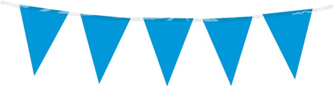 Mini vlaggenlijn | PE | Kleur: Blauw | Lengte: 3 meter