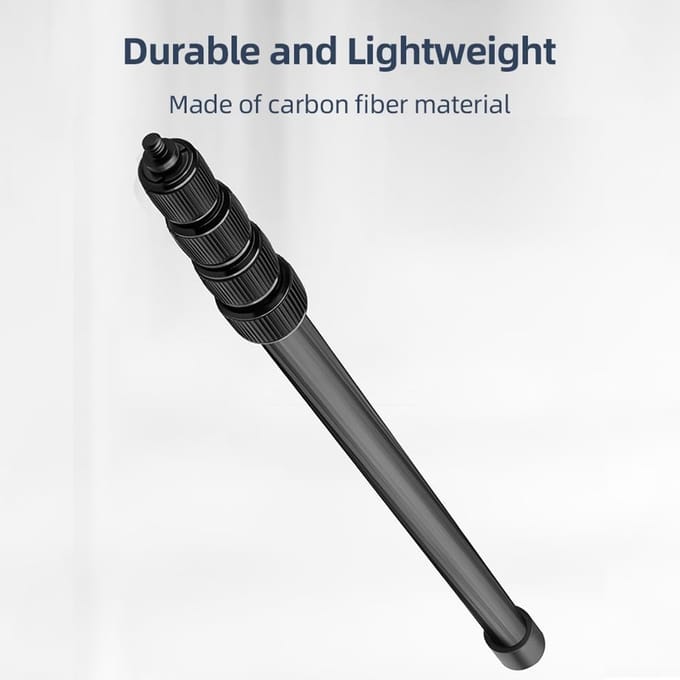 Microfoon Arm - Boom Arm - Opnemen Geluid - Uitschuifbaar - 155cm Max - Zwart