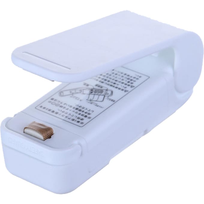 Mini Snack Sealer Draagbare Handheld Hitteverzegelings Huishoudmachine voor Plastic Zakken Opslag white