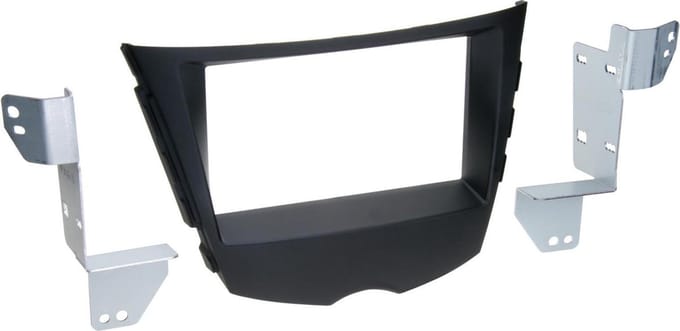 2-DIN Paneel geschikt voor Hyundai Veloster (FS) 2012-2018 Kleur: Zwarts