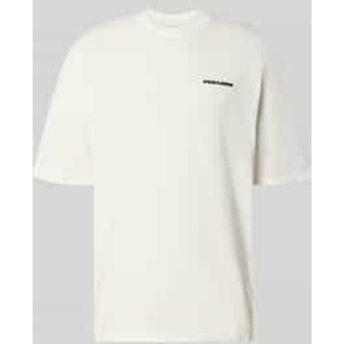Oversized T-shirt met logo-stitching